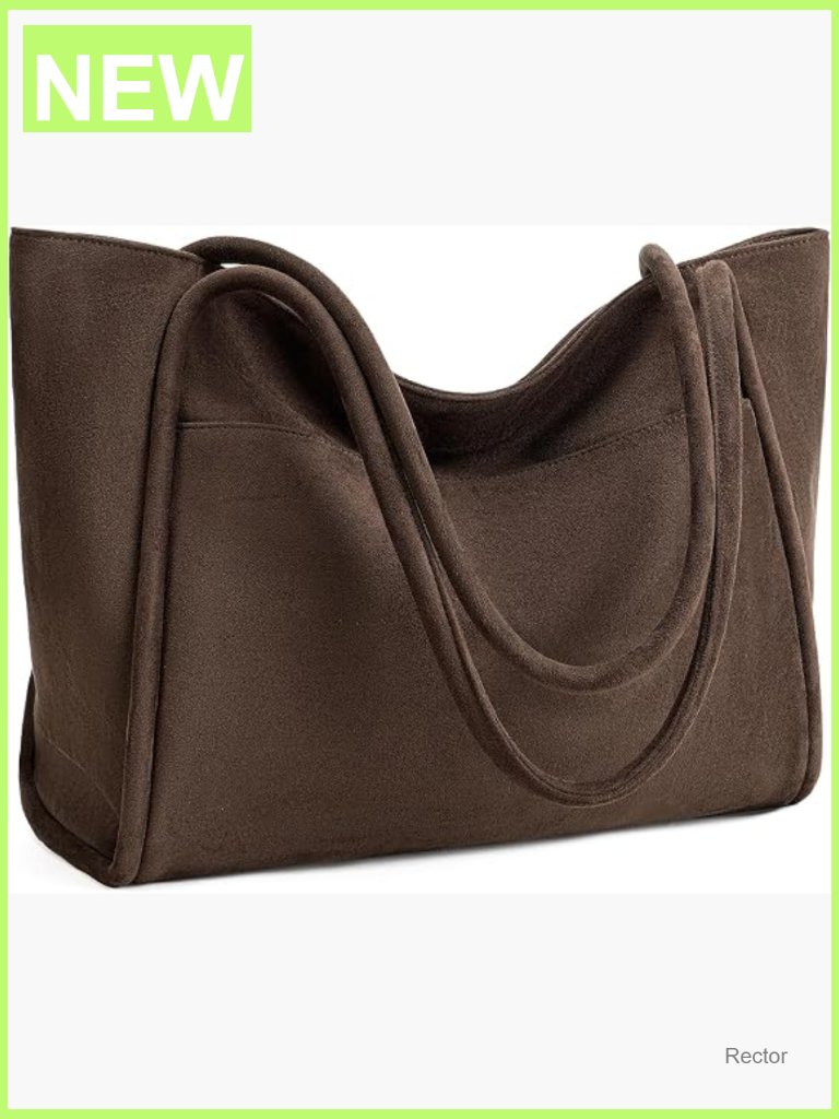 Tote Bag For Women With Zipper Vegan Leather Travel Shoulder Purse